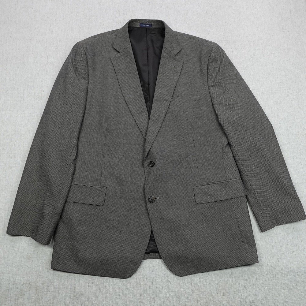 Stafford Blazer Mens 46 Regular Gray Classic Fit Year Round Wool Blend Jacket